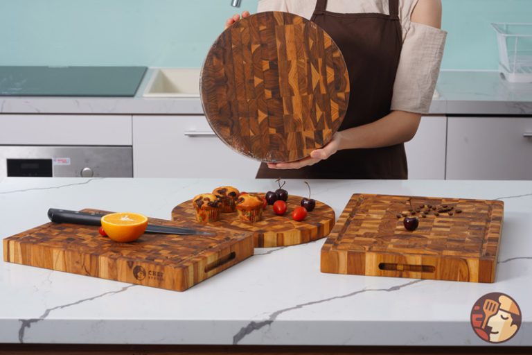 Teak cutting boards have many sizes to suit family needs