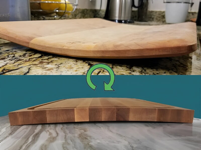 How to fix a warped wooden cutting board