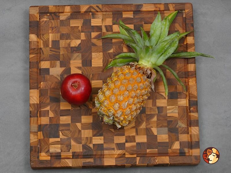 Teak Chef Studio Square End Grain Wood Cutting Board With 15.7×15.7×1.5 in