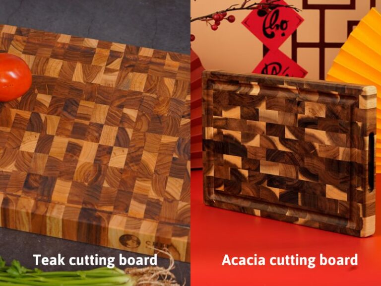 Compare Acacia vs Teak cutting board