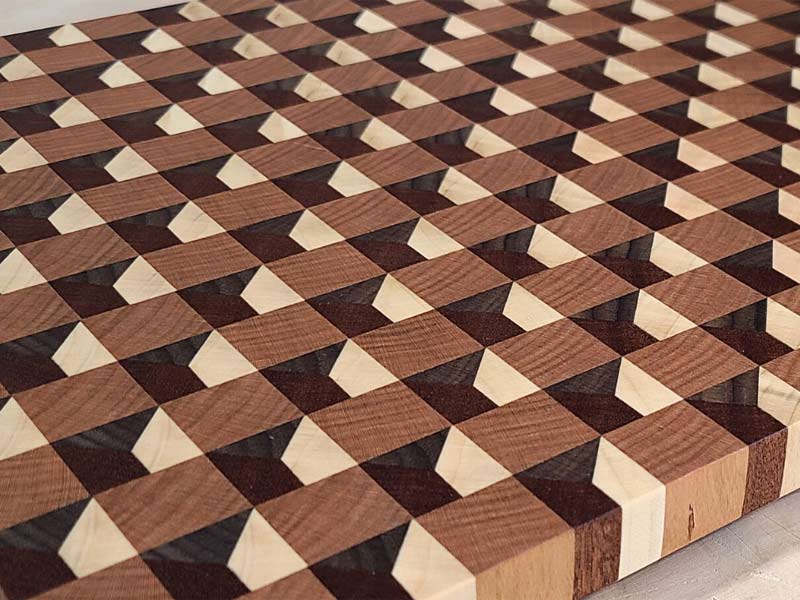 Geometric Patterns cutting board design