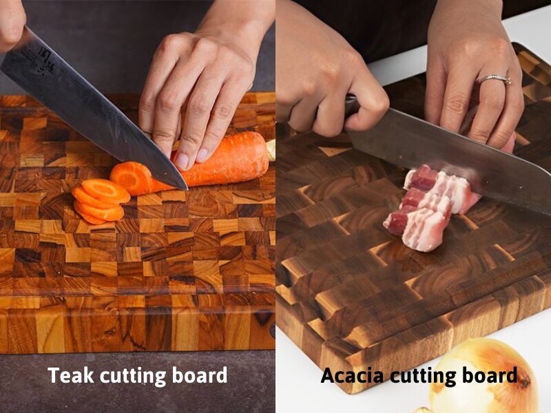 Is teak or acacia better for cutting board