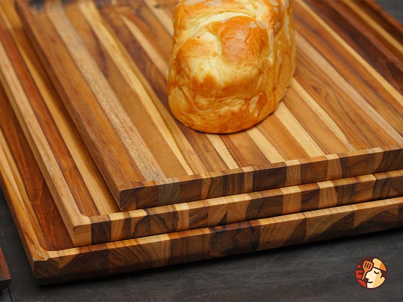 Teak wood serving trays are durable