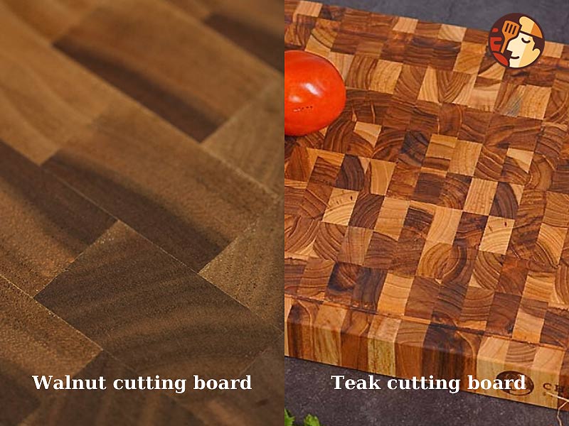 Teak vs Walnut cutting board